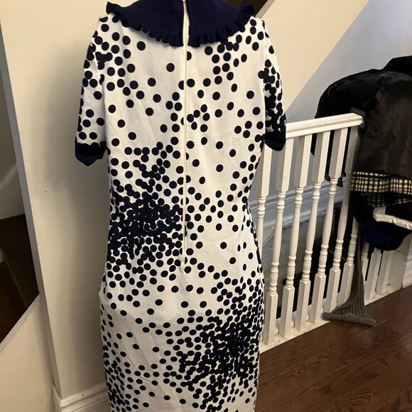 Vintage Goldworm Navy Dot Dress - Picture 3 of 5